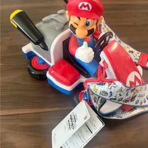 Universal studio Mario Kart Ride-On popcorn bucket - Red and Blue